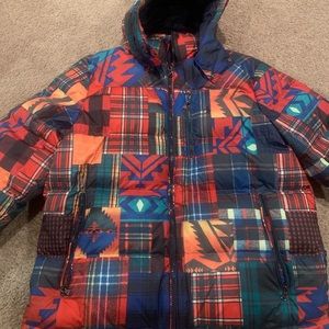 PRL “PATCHWORK” Ripstop Southwestern Down Jacket
